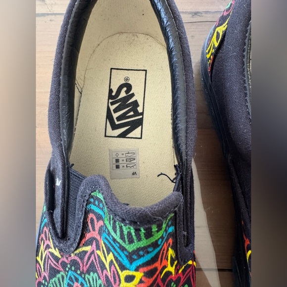 Vans Custom Bassnectar Mandala Slip-On Sneakers - Hand-Painted Art Size M6.5 W8 - Picture 7 of 7